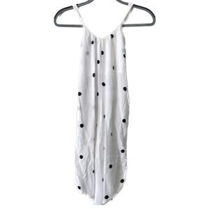 Ava Sky Fighting Eel Polka Dot Hawaiian Midi Jumpsuit Romper Pockets XS